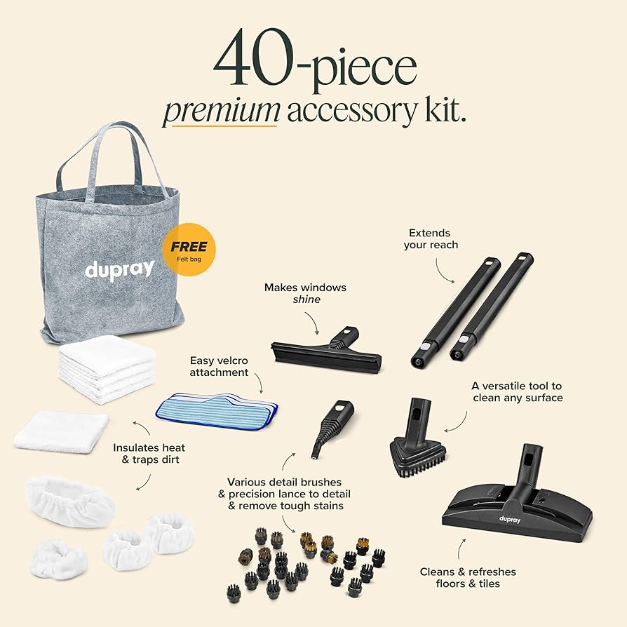 Dupray Neat スチームクリーナー 17 点キット付き Amazon.com - Dupray Neat Steam Cleaner with 17-Piece Kit